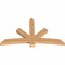 Ekena Millwork Alberta Smooth Timber Gable Bracket, Western Red Cedar, 60"W x 35"H x 3 1/2"D x 5 1/2"F, 14/12 Pitch GBW060X35X0406ALB00SWR - alternate 3